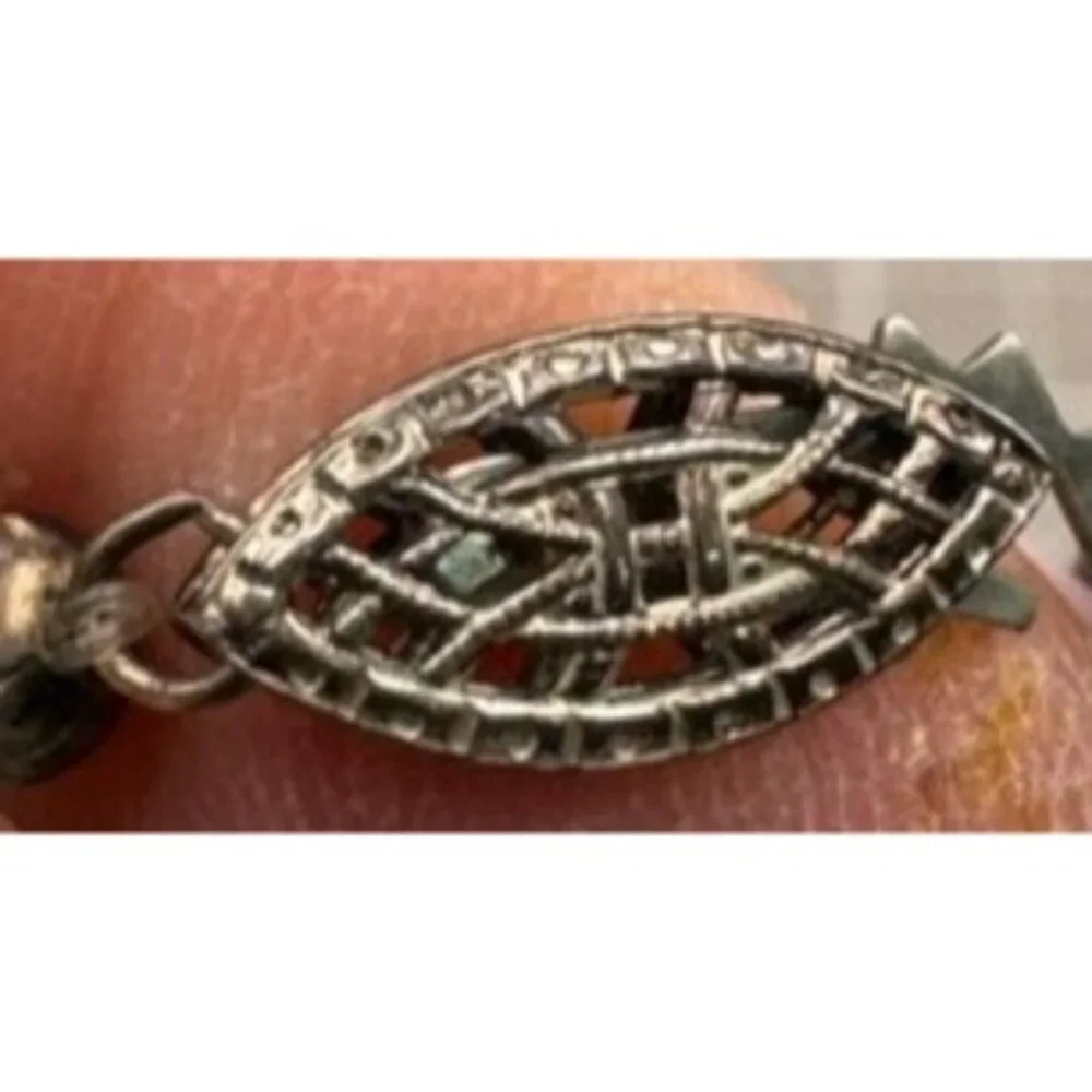 Antique Bell Shaped Bead Black Glass 18